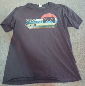 Social Distancing gaming shirt men's